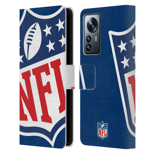NFL Shield Oversized Leather Book Wallet Case Cover For Xiaomi 12 Pro
