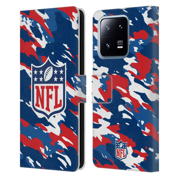 NFL Shield Camouflage Leather Book Wallet Case Cover For Xiaomi 13 Pro 5G