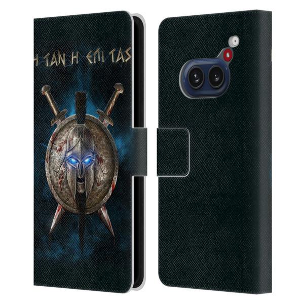 Christos Karapanos Horror 2 Spartan Leather Book Wallet Case Cover For Nothing Phone (2a)