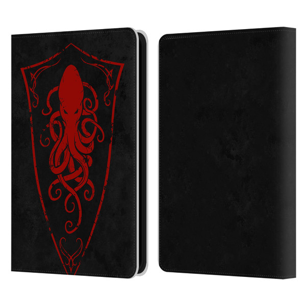 Christos Karapanos Key Art Octopus Shield Logo Leather Book Wallet Case Cover For Amazon Kindle 11th Gen 6in 2022