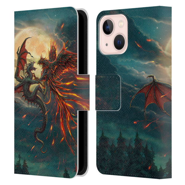 Christos Karapanos Key Art Against Leather Book Wallet Case Cover For Apple iPhone 13 Mini
