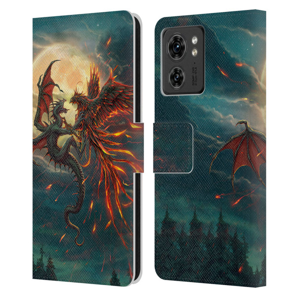 Christos Karapanos Key Art Against Leather Book Wallet Case Cover For Motorola Moto Edge 40