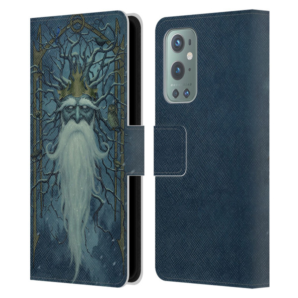 Christos Karapanos Key Art Winter Leather Book Wallet Case Cover For OnePlus 9