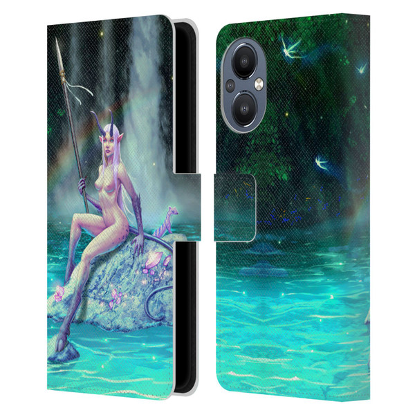 Christos Karapanos Key Art The Waterfall Leather Book Wallet Case Cover For OnePlus Nord N20 5G