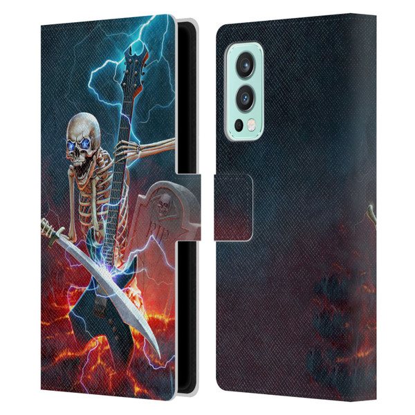 Christos Karapanos Key Art Metal Skeleton Leather Book Wallet Case Cover For OnePlus Nord 2 5G