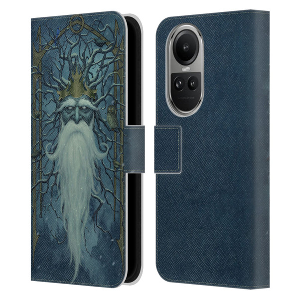 Christos Karapanos Key Art Winter Leather Book Wallet Case Cover For OPPO Reno10 5G / Reno10 Pro 5G