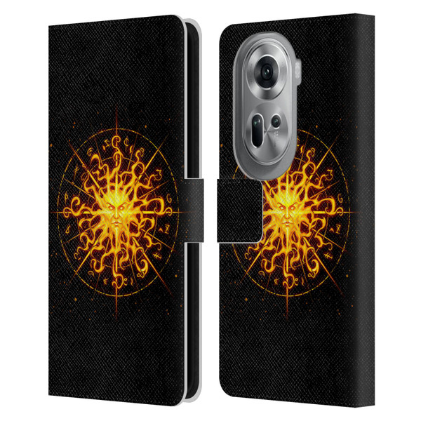 Christos Karapanos Mythical Art Helios Leather Book Wallet Case Cover For OPPO Reno11 Pro