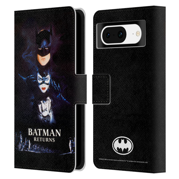 Batman Returns Key Art Poster Leather Book Wallet Case Cover For Google Pixel 8