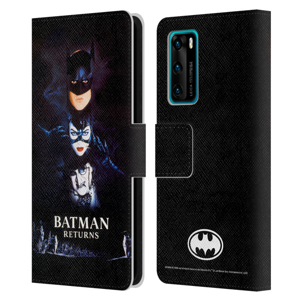 Batman Returns Key Art Poster Leather Book Wallet Case Cover For Huawei P40 5G