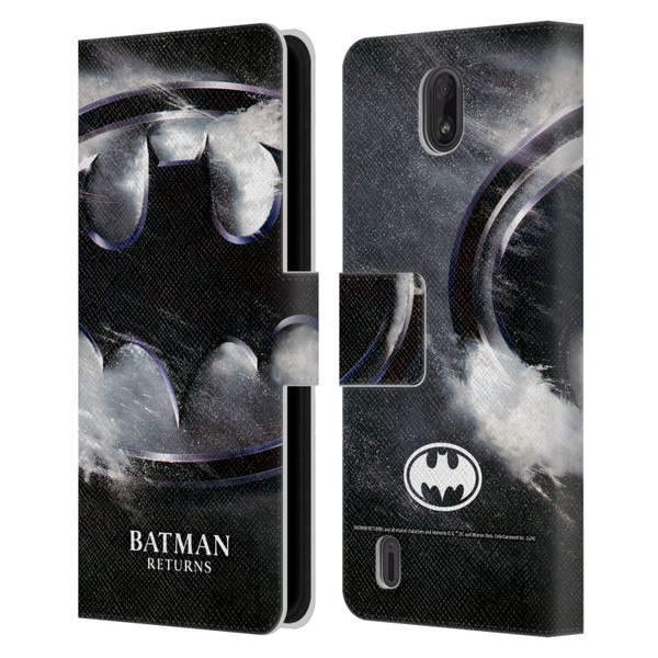 Batman Returns Key Art Oversized Logo Leather Book Wallet Case Cover For Nokia C01 Plus/C1 2nd Edition