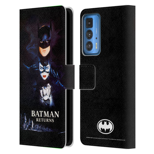 Batman Returns Key Art Poster Leather Book Wallet Case Cover For Motorola Edge (2022)