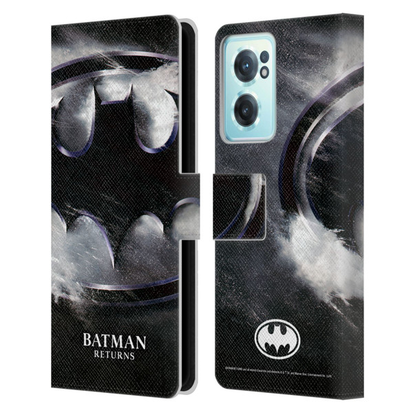 Batman Returns Key Art Oversized Logo Leather Book Wallet Case Cover For OnePlus Nord CE 2 5G