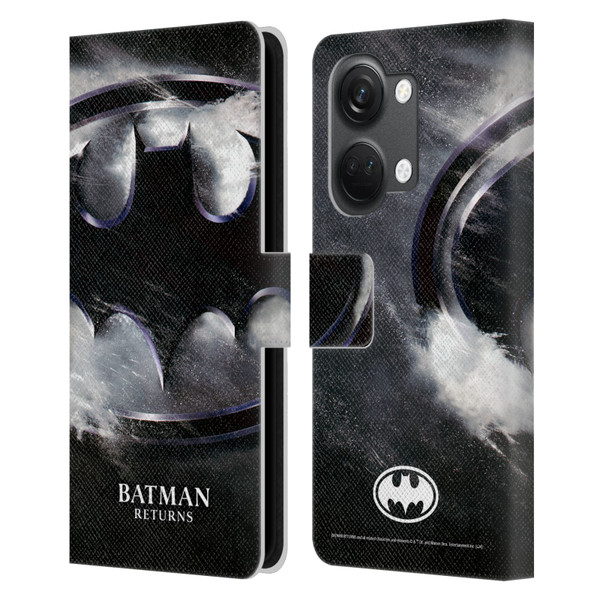 Batman Returns Key Art Oversized Logo Leather Book Wallet Case Cover For OnePlus Nord 3 5G
