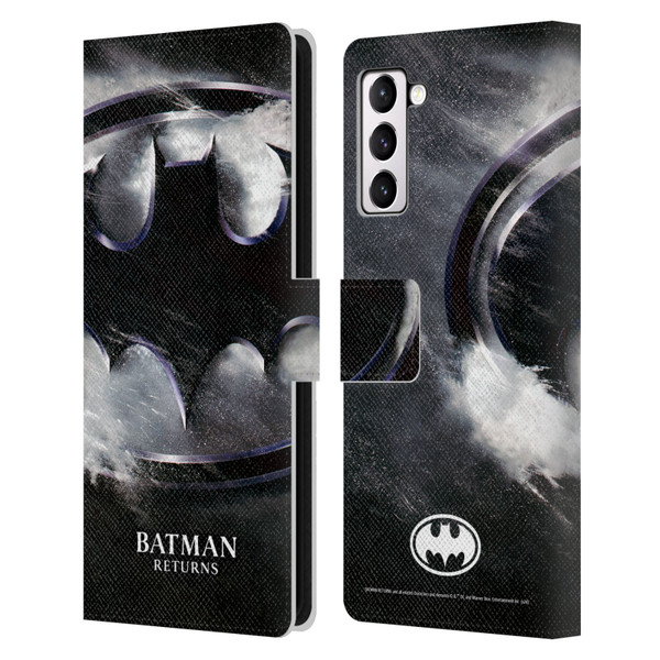 Batman Returns Key Art Oversized Logo Leather Book Wallet Case Cover For Samsung Galaxy S21+ 5G