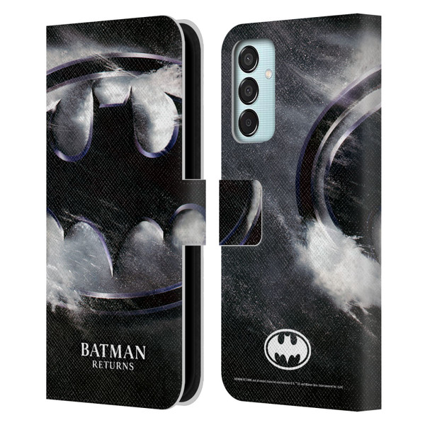 Batman Returns Key Art Oversized Logo Leather Book Wallet Case Cover For Samsung Galaxy M15/F15 5G