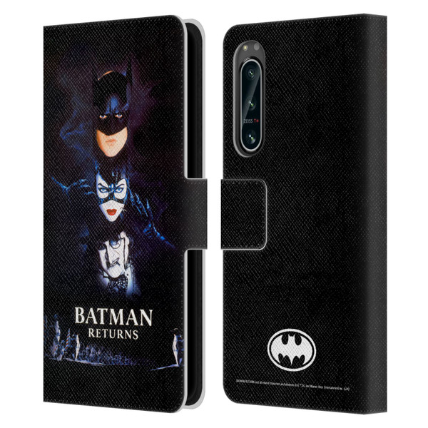 Batman Returns Key Art Poster Leather Book Wallet Case Cover For Sony Xperia 5 IV
