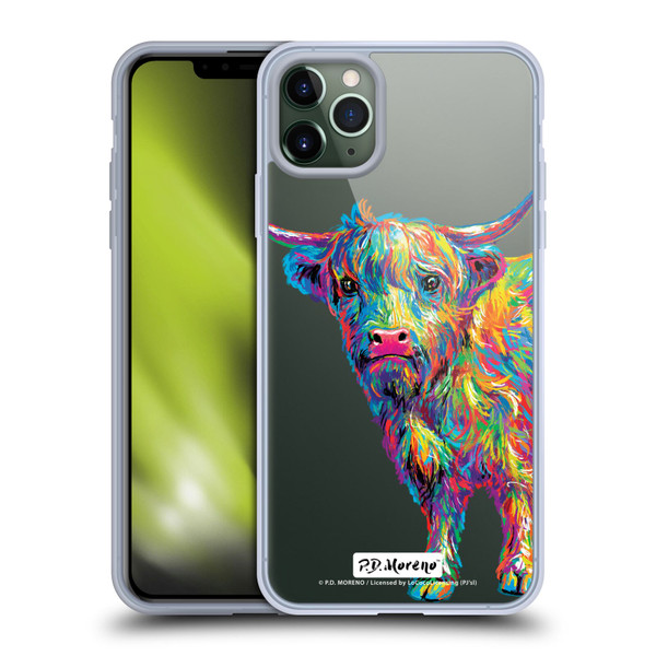 P.D. Moreno Animals II Reuben The Highland Cow Soft Gel Case for Apple iPhone 11 Pro Max