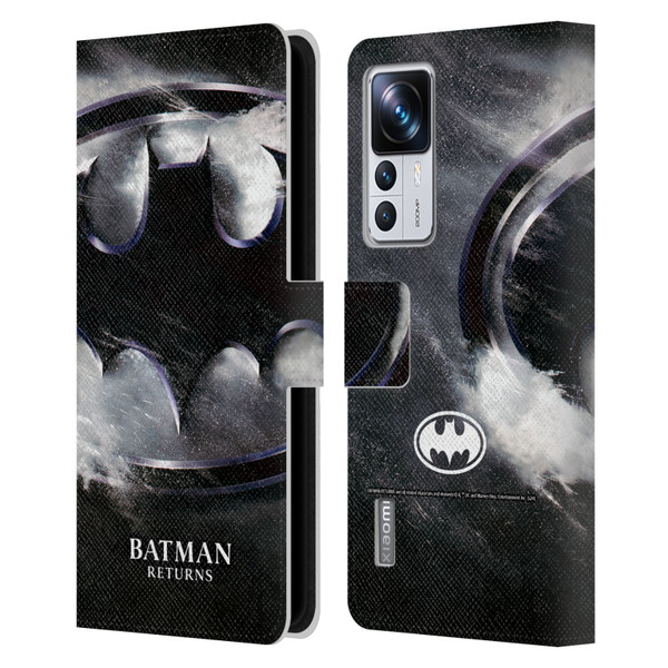 Batman Returns Key Art Oversized Logo Leather Book Wallet Case Cover For Xiaomi 12T Pro