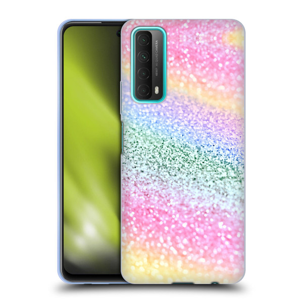 Monika Strigel Glitter Collection Unircorn Rainbow Soft Gel Case for Huawei P Smart (2021)