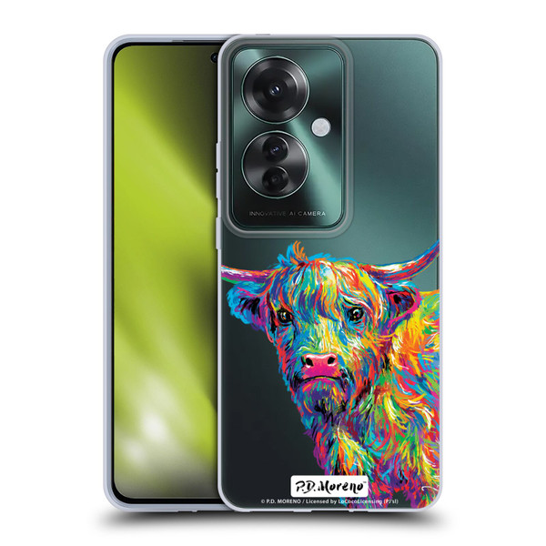 P.D. Moreno Animals II Reuben The Highland Cow Soft Gel Case for OPPO Reno11 F 5G / F25 Pro 5G