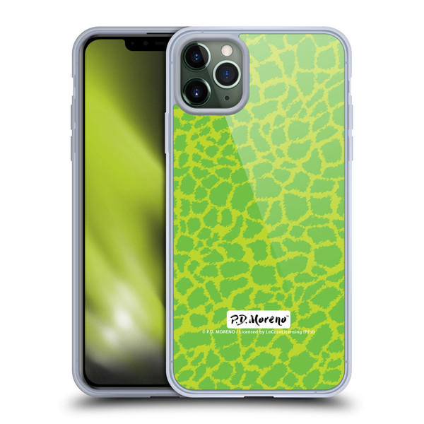 P.D. Moreno Patterns Lime Green Soft Gel Case for Apple iPhone 11 Pro Max