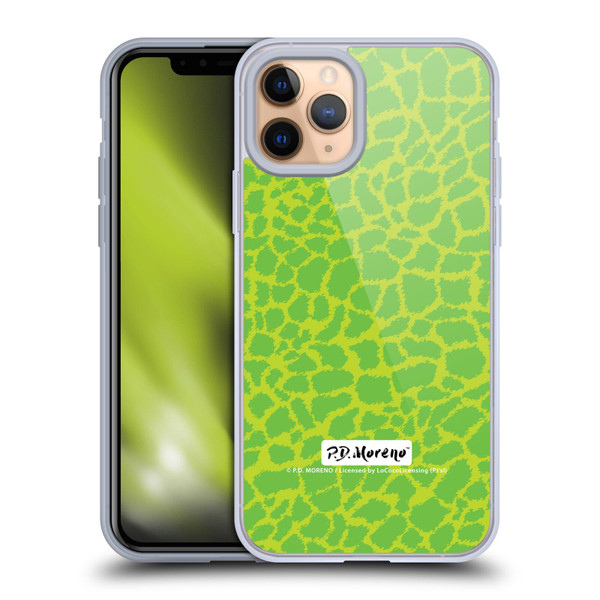 P.D. Moreno Patterns Lime Green Soft Gel Case for Apple iPhone 11 Pro