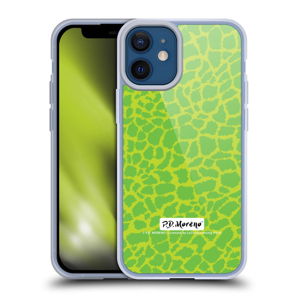P.D. Moreno Patterns Lime Green Soft Gel Case for Apple iPhone 12 Mini