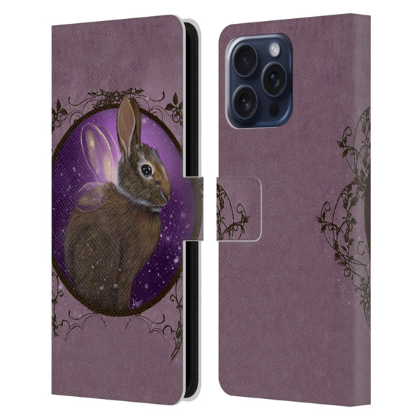 Ash Evans Animals Rabbit Leather Book Wallet Case Cover For Apple iPhone 16 Pro Max