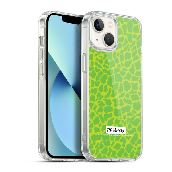 P.D. Moreno Patterns Lime Green Soft Gel Case for Apple iPhone 13