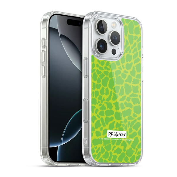 P.D. Moreno Patterns Lime Green Soft Gel Case for Apple iPhone 16 Pro & MagSafe