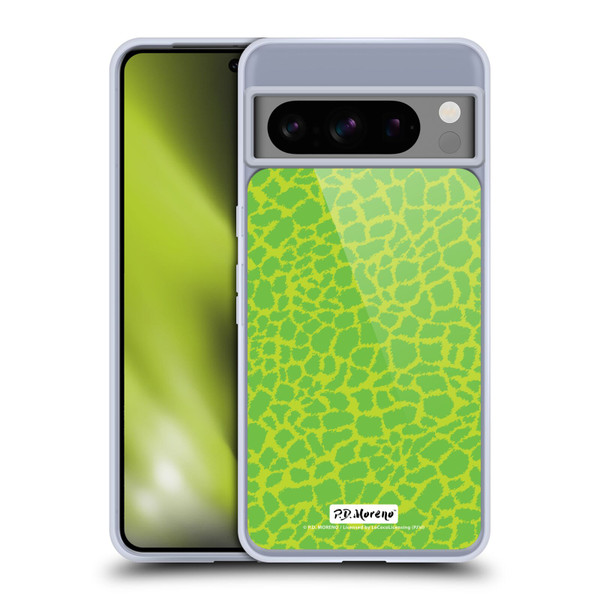 P.D. Moreno Patterns Lime Green Soft Gel Case for Google Pixel 8 Pro