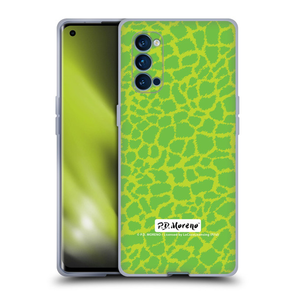 P.D. Moreno Patterns Lime Green Soft Gel Case for OPPO Reno 4 Pro 5G