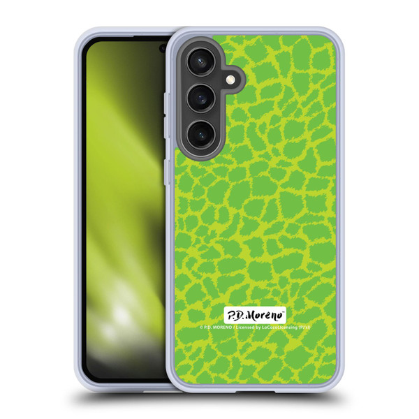 P.D. Moreno Patterns Lime Green Soft Gel Case for Samsung Galaxy S24 FE
