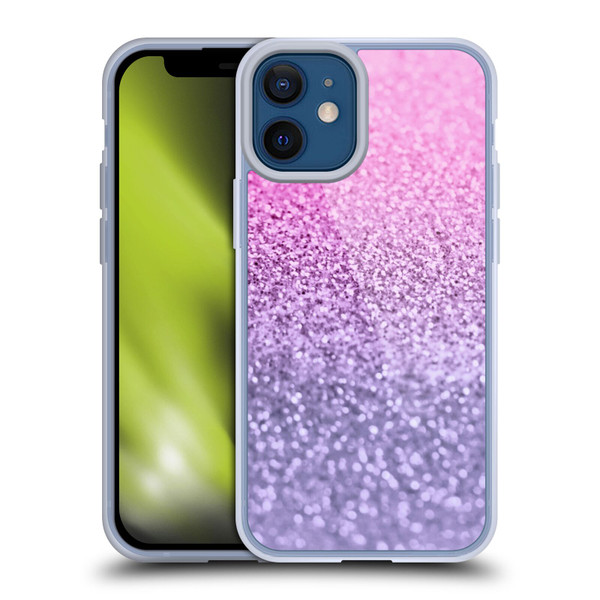 Monika Strigel Glitter Collection Lavender Pink Soft Gel Case for Apple iPhone 12 Mini