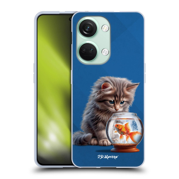 P.D. Moreno Play Cat Artwork Goldfish Soft Gel Case for OnePlus Nord 3 5G