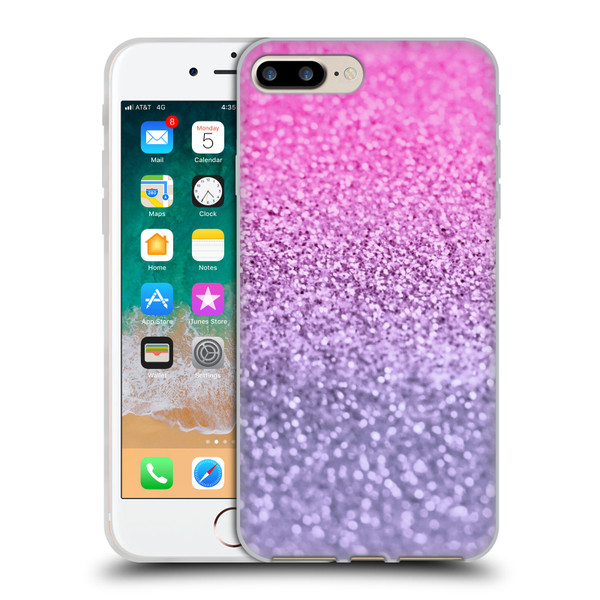 Monika Strigel Glitter Collection Lavender Pink Soft Gel Case for Apple iPhone 7 Plus / iPhone 8 Plus