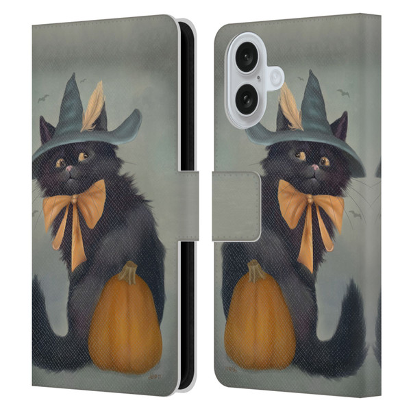 Ash Evans Black Cats 2 Familiar Feeling Leather Book Wallet Case Cover For Apple iPhone 16