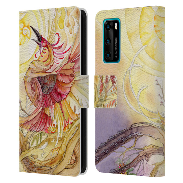 Stephanie Law Art Phoenix Leather Book Wallet Case Cover For Huawei P40 5G