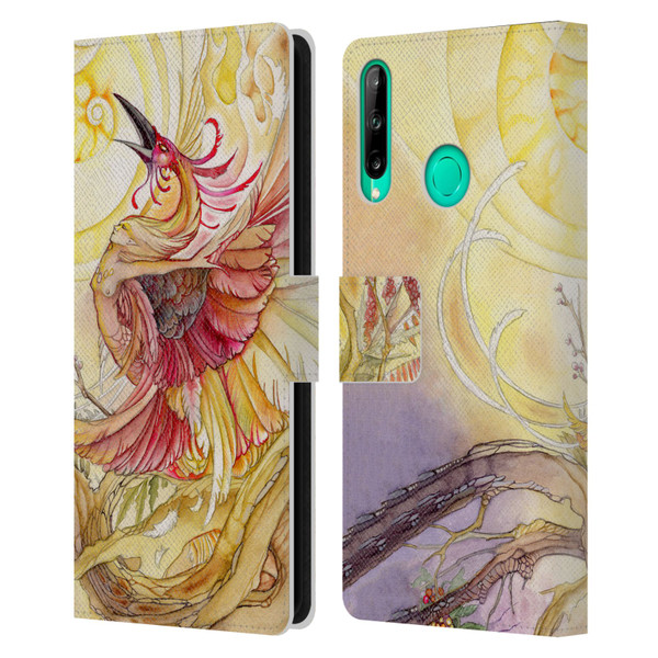 Stephanie Law Art Phoenix Leather Book Wallet Case Cover For Huawei P40 lite E