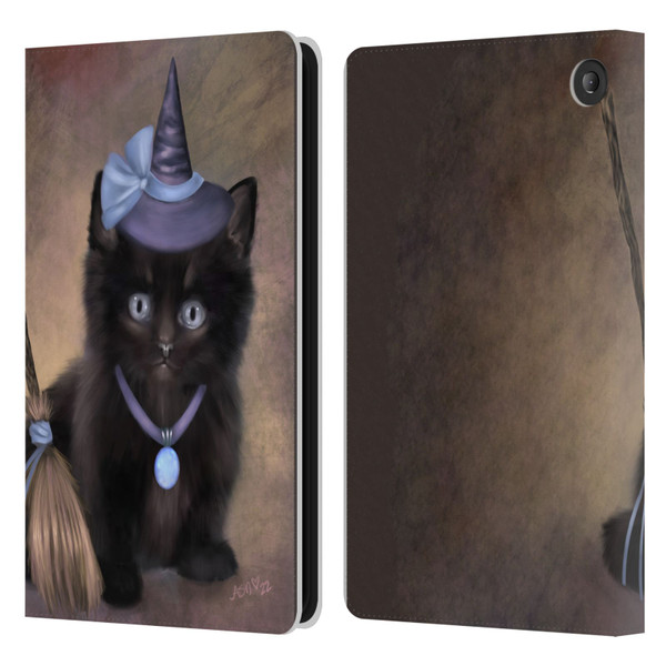 Ash Evans Graphics Broomstick Leather Book Wallet Case Cover For Amazon Fire 7 2022