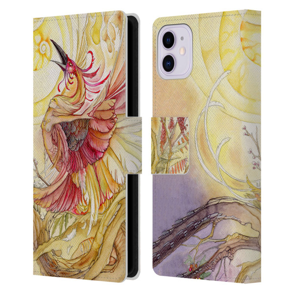 Stephanie Law Art Phoenix Leather Book Wallet Case Cover For Apple iPhone 11