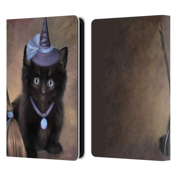 Ash Evans Graphics Broomstick Leather Book Wallet Case Cover For Amazon Kindle Paperwhite 5 (2021)