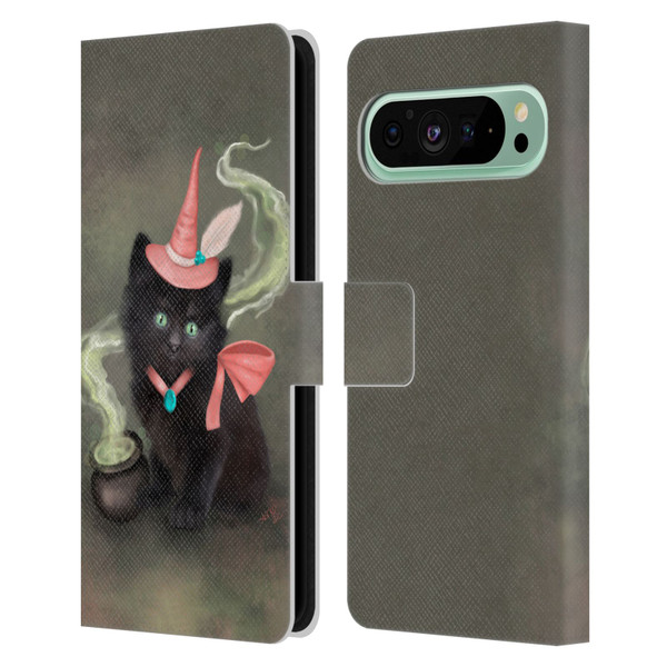 Ash Evans Graphics Familiar Spell Leather Book Wallet Case Cover For Google Pixel 9 Pro XL