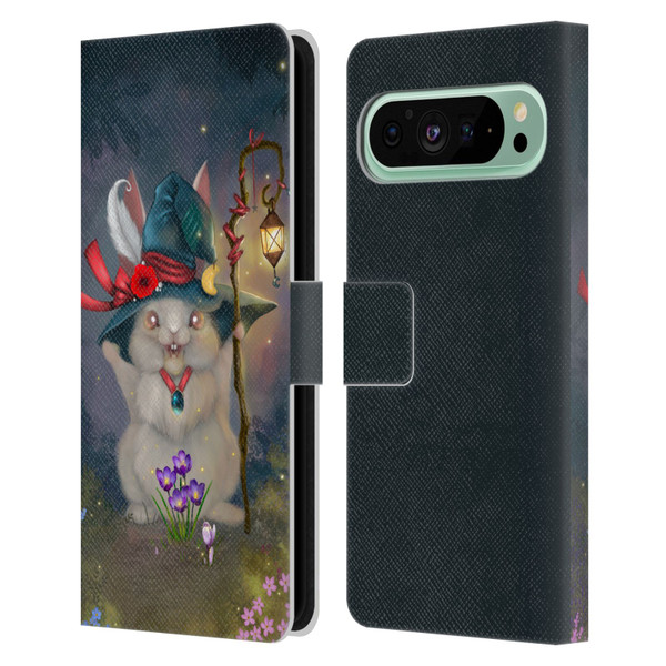 Ash Evans Graphics Magic Bunny Leather Book Wallet Case Cover For Google Pixel 9 Pro XL