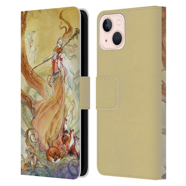 Stephanie Law Art Violin Leather Book Wallet Case Cover For Apple iPhone 13