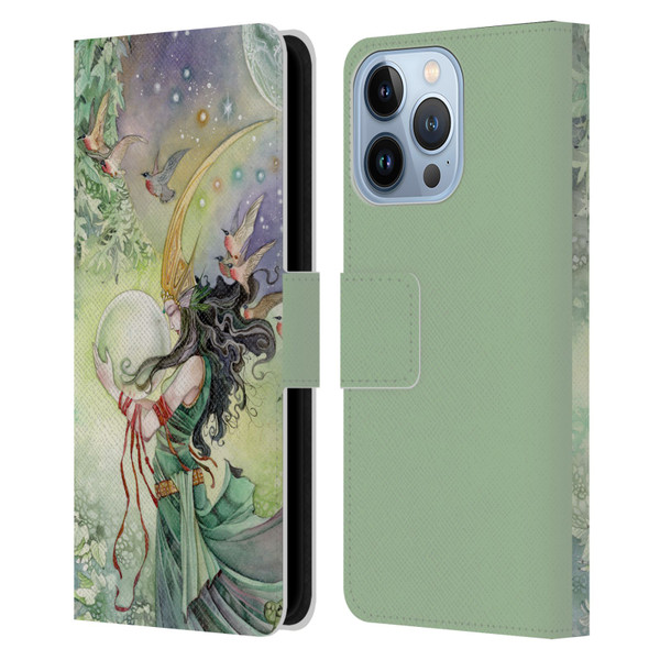 Stephanie Law Art World Leather Book Wallet Case Cover For Apple iPhone 13 Pro