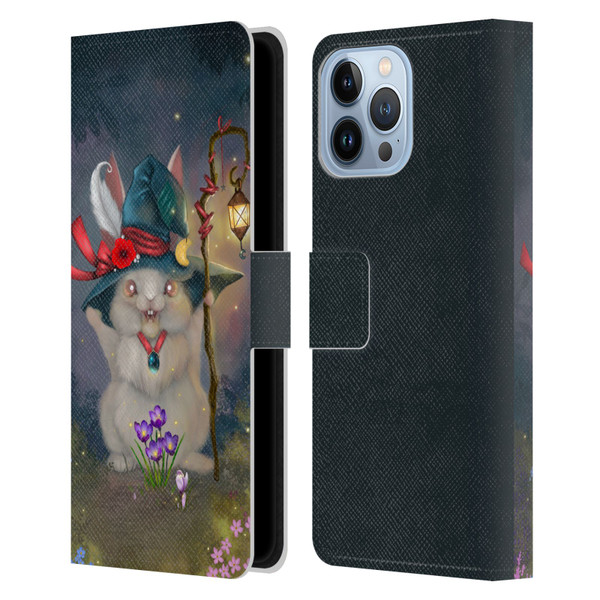 Ash Evans Graphics Magic Bunny Leather Book Wallet Case Cover For Apple iPhone 13 Pro Max