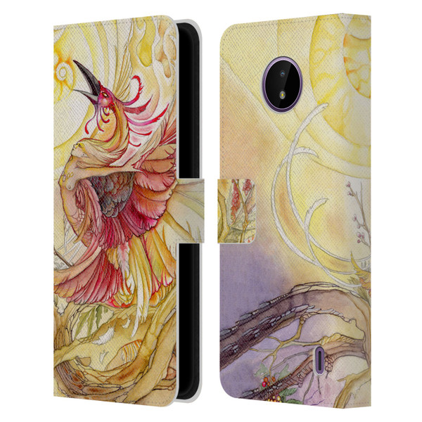 Stephanie Law Art Phoenix Leather Book Wallet Case Cover For Nokia C10 / C20