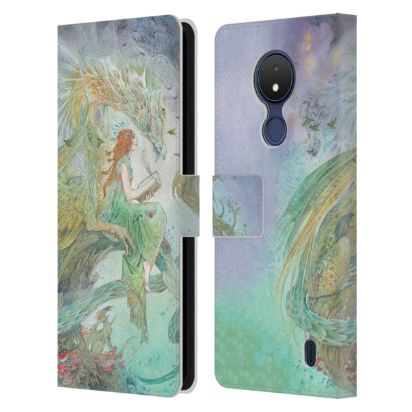 Stephanie Law Art Transcribing The Wind Leather Book Wallet Case Cover For Nokia C21