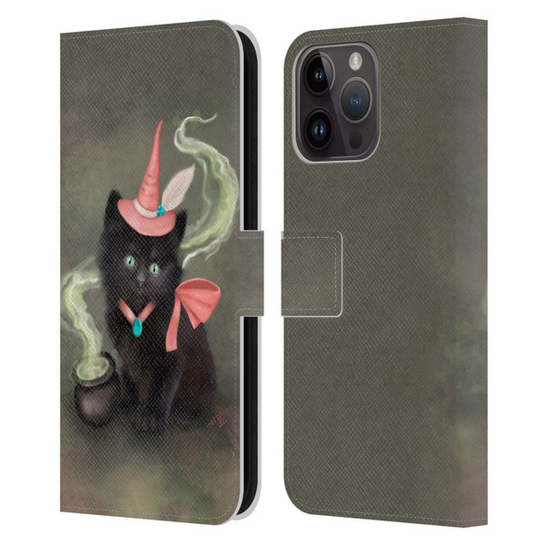 Ash Evans Graphics Familiar Spell Leather Book Wallet Case Cover For Apple iPhone 15 Pro Max